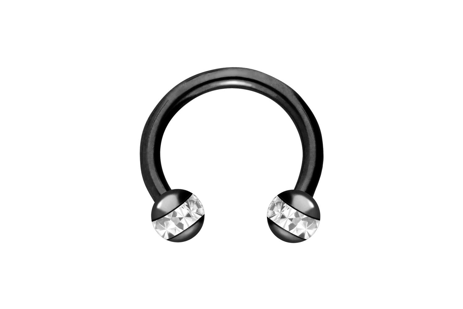 Chirurgenstahl Hufeisenring Piercing EPOXY-RING-KUGELN
